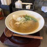 志庵 - 塩ラーメン味玉のせストレート麺