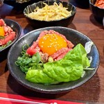 神戸ビーフ焼肉 お加虎 - 炙りユッケ