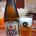 はこだて塩らーめん　しなの - 瓶ビール