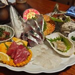 癒しの宿 鷹勝 - お造り　旅館の刺身としては素晴らしい