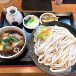 笑乃讃 - 肉汁つけうどん（950円）＋大盛（150円）