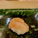 駿河寿し - 甘海老　昆布締め