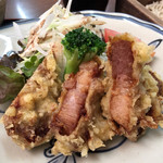 極 - 今日の日替りは角煮の天婦羅でした♪(´ε｀ )