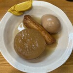 正宗屋 - おでん（大根・たまご・ごぼ天）