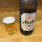 正宗屋 千日前店 - 瓶ビール 大（アサヒスーパードライ） 1本目