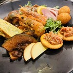 軽井沢 葡萄房 - 彩り豊かな前菜盛り！！