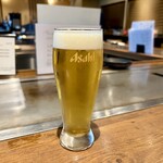 玉造お好み焼き ぶ武 - 生ビールグラススタート