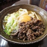 くれちうどん - 肉月見うどん　450円　（＾＾ｂ