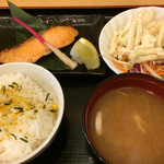 新潟市中央卸売市場誠食堂 - キングサーモン西京焼き