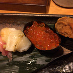 Kamekichi - 寿司（ピンぼけしてます…)