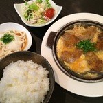 牛庵 - ビーフカツとじ定食