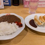 ラーメンだるまや - ミニカレーと餃子