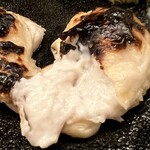 割烹 白鷹 - 虎河豚の白子の中はホクホクでした。火傷しちゃいそう