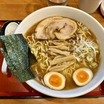 めん和正 - 中華麺 中盛1.5玉1050円 、味玉50円