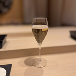 あま木 - グラスシャンパンで乾杯♪