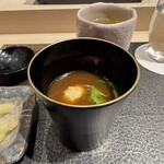 あま木 - ◆目光と下足のつみれの赤出汁