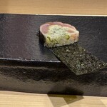 あま木 - ◇三重炙り鯖寿司 海苔巻