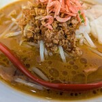 麺場 田所商店 - えびワンタン味噌ラーメン、アップ