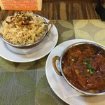 インドエスニック料理 カシミール - カシミリプラオ&マトンドピアザ