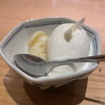 食堂 aca - 百合根と山羊のミルクアイス(Y&Co.)