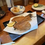 活魚料理 広海 - 目板ガレイの骨せんべい