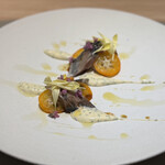 arbreims - 鰯の炙り、金柑のマリネ