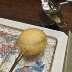北新地　串かつ凡 - 串　チーズ入ってた