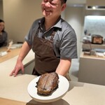 arbreims - 鴨肉とシェフ