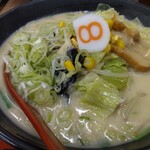 ８番らーめん - ちゃんぽんらーめん（＋ネギ）