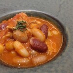 KYOTO GOJO ONO - prefix menu  若鶏とミックスビーンズのトマト煮