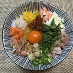 魚一 - 二日目のばくだん(思わずかっぱ橋でどんぶり購入)