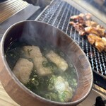 ろばたやき山ろく - みそ汁