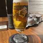 炭火串焼 鶏魚 - 生ビールマスターズドリームで