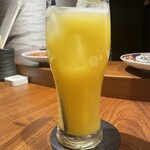 炭火串焼 鶏魚 - みかんジュース美味しい