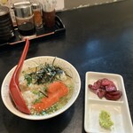 炭火活烹三是 - 明太子茶漬け