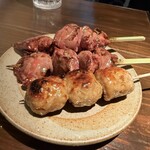 晴れ桜 - 追加レバー、つくね
