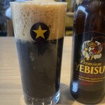 ネオ和食居酒屋 君に会いたくなるから - 珍しく、普段飲まない黒ビールに挑戦！