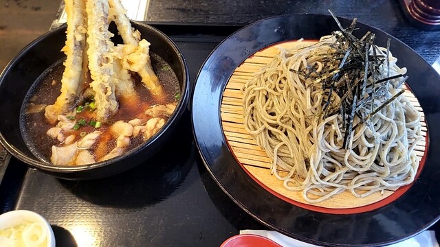 きな粉です。とちもちそばしころあざみボダイ百各300　そば、さくら各600 蕎麦町 伏古店 - 元町（札幌）/そば | 食べログ