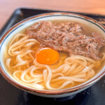 日和製麺 - 料理写真:肉うどん並 ＋ 生たまご☆