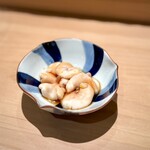 匠 進吾 - 無漂白の真鱈白子の漬け。
      その美味しさが、直球で脳まで届きます(^^)