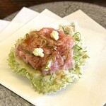 天ぷら 荒川 - ネギトロ。