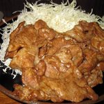 しょうが焼き定食￥８４０の「しょうが焼き」