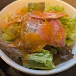 超天丼 虎之介 - ・セットのサラダ