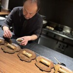 AGUNITE - 鰻とあわび茸の春巻き