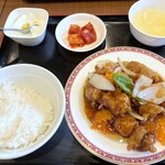 福龍 - 酢豚定食 780円
