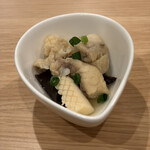酒楽 ら・せらん - お通しの白身魚とイカの煮物