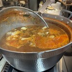 韓国鉄板食堂 チャンドイ - スンドゥブが大鍋で豪快過ぎる