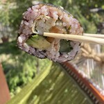 monsoon kitchen - 古代米(赤米)の寿司