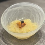 焼肉 うし幸 - お口直しの雲丹キャビア冷麺