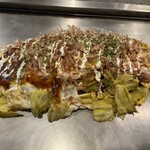 おこのみ焼き　花茶栗 - オムそば　1210円